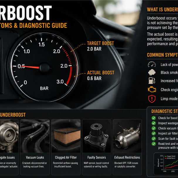 Turbo Underboost Problems – Common Causes and What to Check Before Replacing Your Turbo