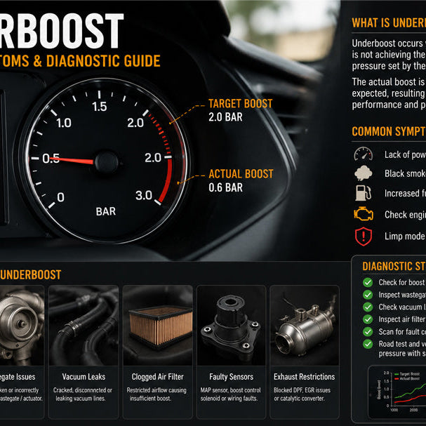 Turbo Underboost Problems – Common Causes and What to Check Before Replacing Your Turbo