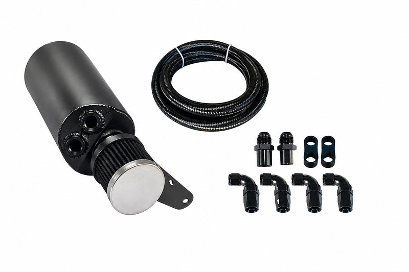 Turbo4x4 High Flow -AN8 Ford Falcon XR6 BA/BF/FG Barra 4.0L oil catch can