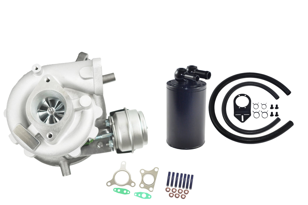 GEN1 HIGH FLOW Turbo Charger & Oil Catch Can kit Package For Nissan Navara D40/Pathfinder R51 4-Bolt 2.5L