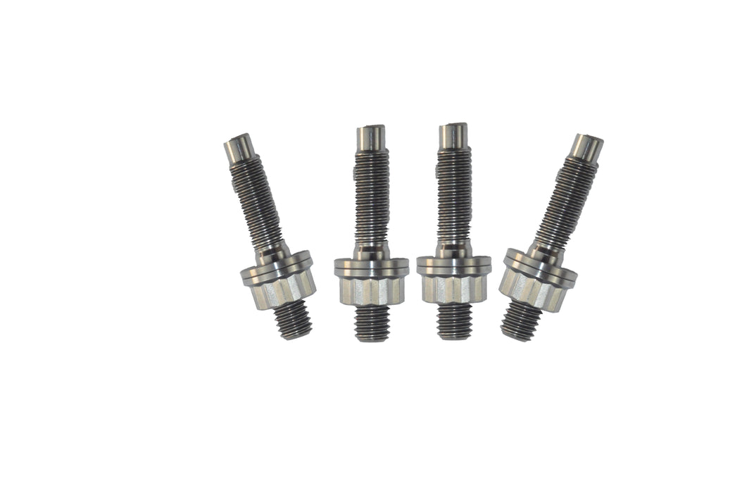 4 x M8 x 1.25 x 45mm Titanium Studs, Nuts and Washers Kit-12 Point Nut