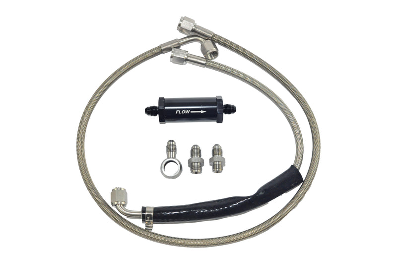 Turbo4x4 Oil Feed & Support Bracket For Ford Falcon XR6 BA/BF/FG Barra