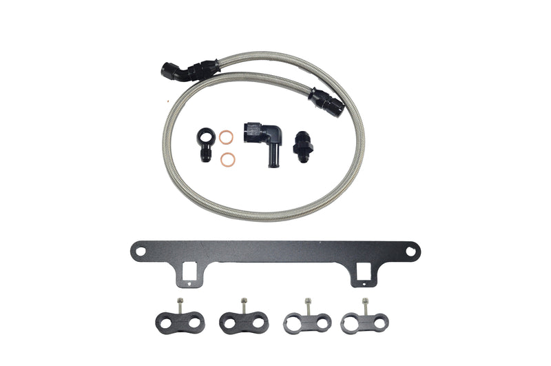 Turbo4x4 Braided Water Line Kit & Support Bracket For Ford Falcon XR6 BA/BF/FG Barra