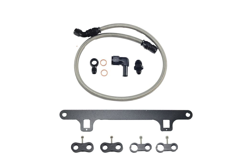 Turbo4x4 Braided Water Line Kit & Support Bracket For Ford Falcon XR6 BA/BF/FG Barra