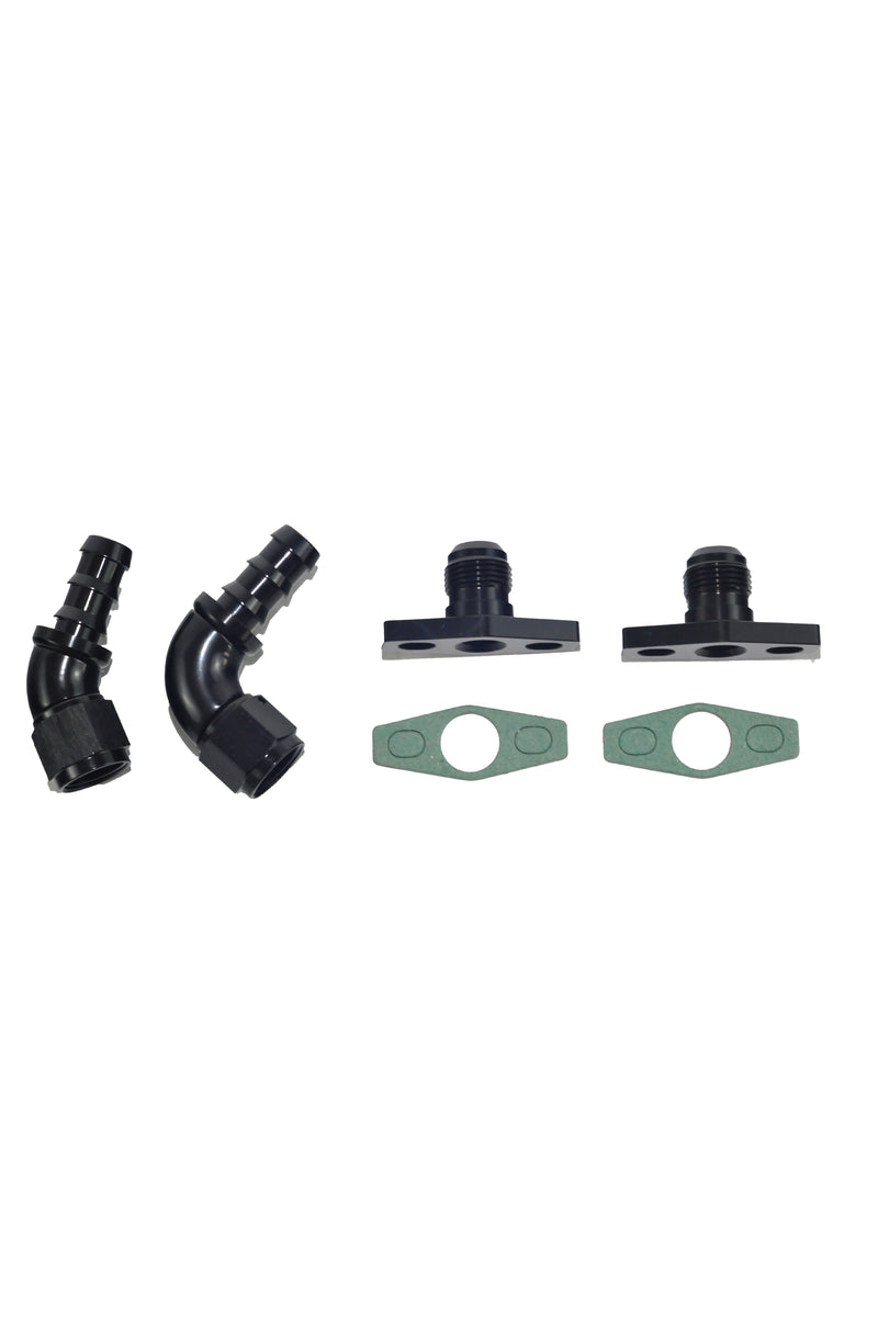 Turbo4x4 Oil Drain Line & Support Bracket For Ford Falcon XR6 BA/BF/FG Barra