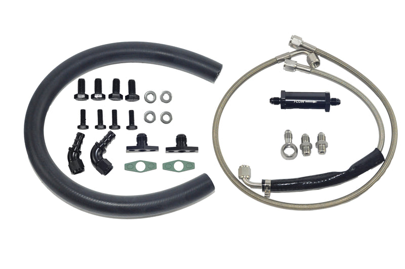 Turbo4x4 Oil Feed & Return Line Kit For Ford Falcon XR6 BA/BF/FG Barra 4.0L
