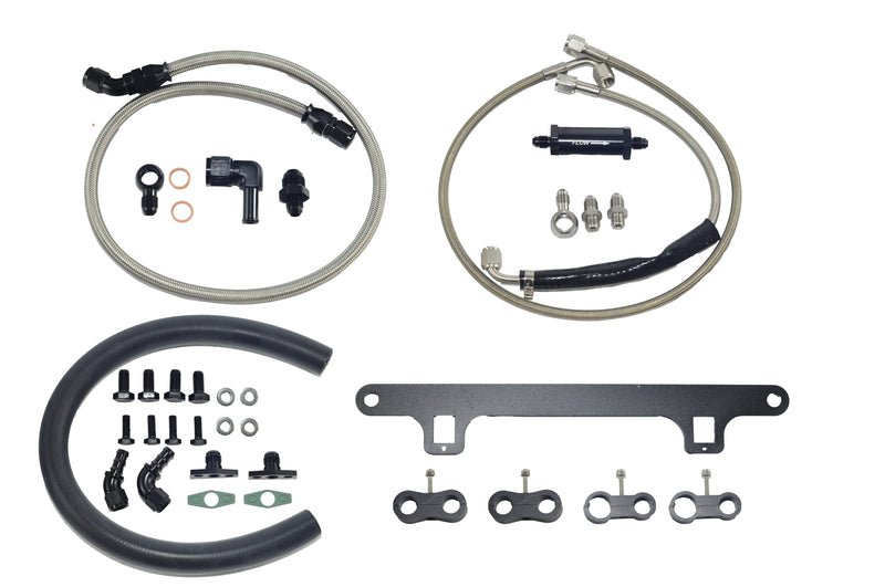 Turbo4x4 Oil line Kit package For Ford Falcon XR6 BA/BF/FG Barra 4.0L