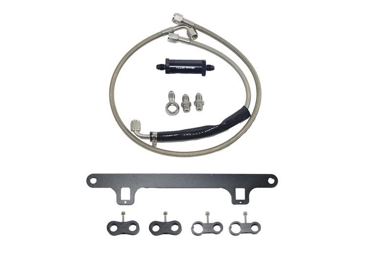 Turbo4x4 Oil Feed & Support Bracket For Ford Falcon XR6 BA/BF/FG Barra